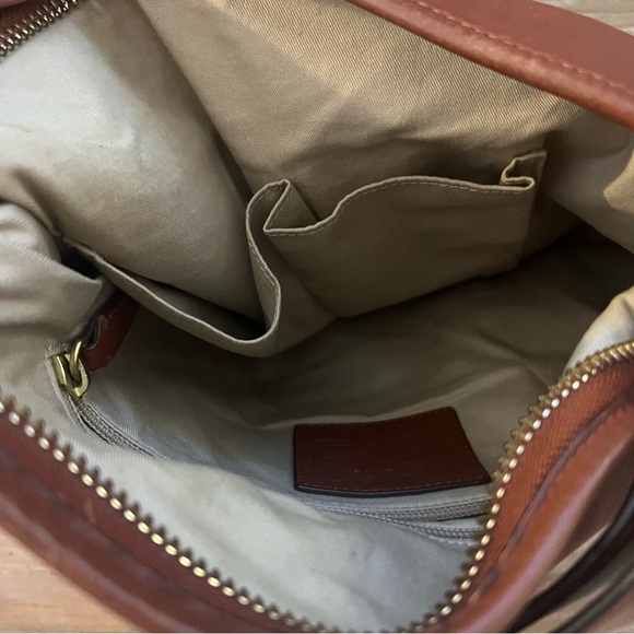 Coach Tan Leather Shoulder Bag - Picture 6 of 9